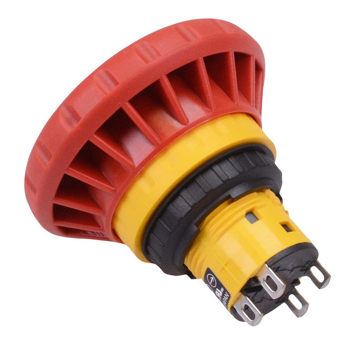 XA1E-BV4U02R Unibody 16mm Emergency Stop Switch 40mm Mushroom 2NC IP65 IDEC