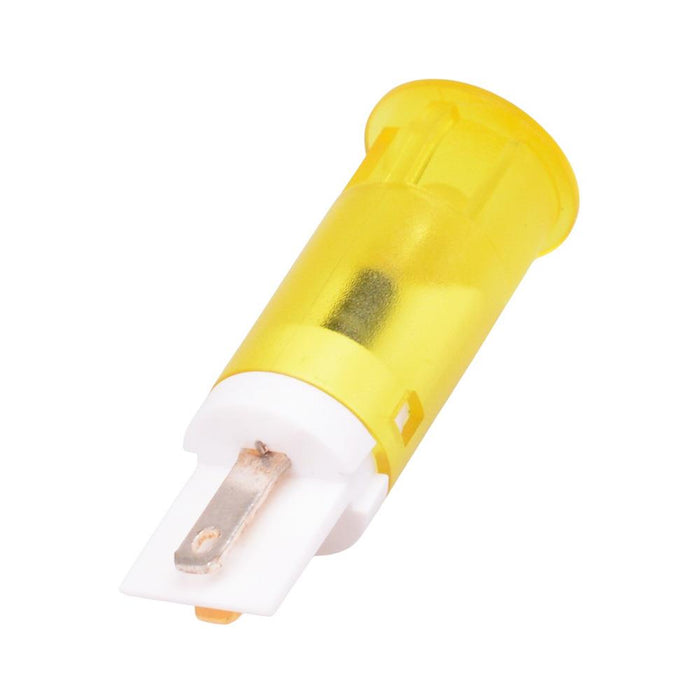 QS121XXHY110 Hyper Bright Yellow 12mm 110VAC Snap-In Panel Indicator APEM