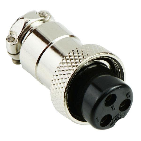 3 Way Female M16 Metal Circular Connector Plug