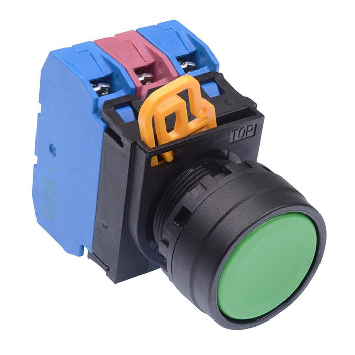 YW1B-M1E21G Green 22mm Momentary Push Button Switch 2NO-1NC IP65 IDEC