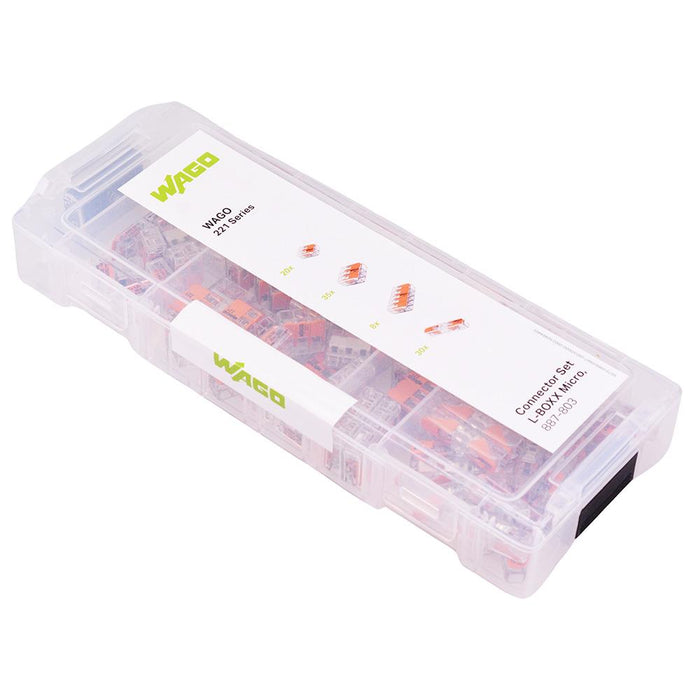 887-803 WAGO L-BOXX 93pcs 221 Series Splicing Connectors Assortment