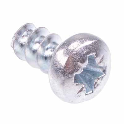 3x6mm Pozidrive Pan Head Screw for Plastic - Pack of 100