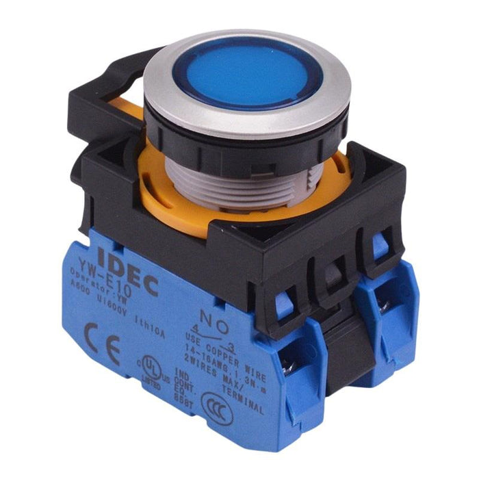 CW4L-A1E20Q4S Blue 24V illuminated Maintained Push Button Switch 2NO IP65 IDEC