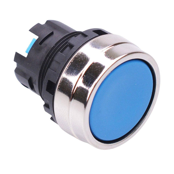 YW4B-M1S Blue 22mm Momentary Metal Push Button Bezel for Non-illuminated YW Series IDEC