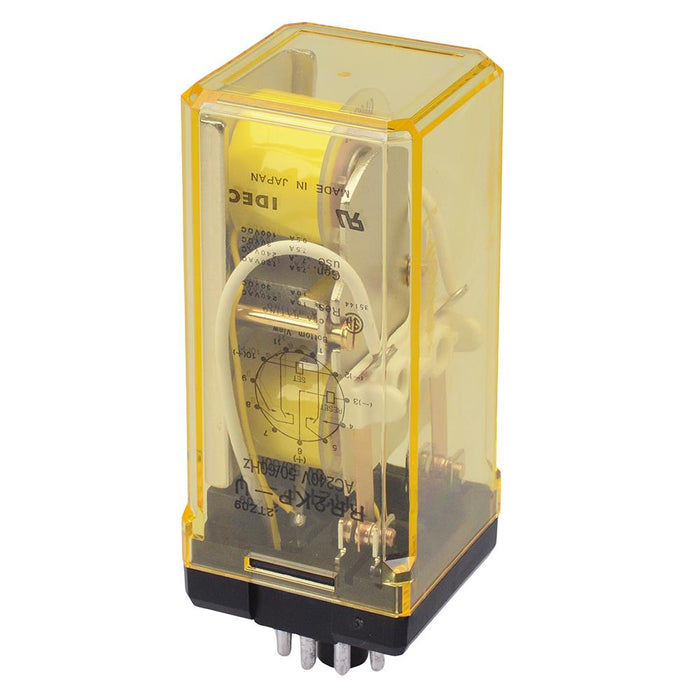 RR2KP-UAC240V 240VAC Latching Plug In Power Industrial Relay 10A DPDT IDEC