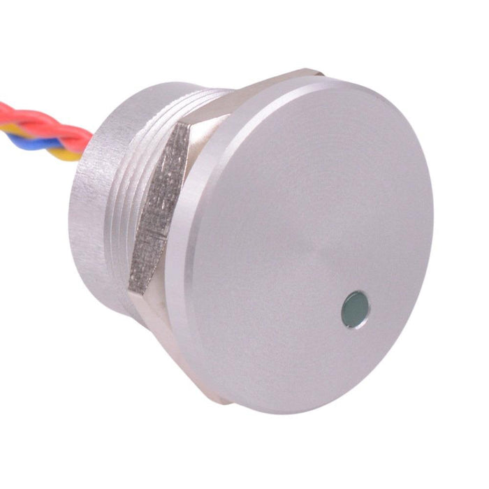 PBAR2AF0000L0G APEM Green LED Dot 5VDC Momentary NO 22mm Piezo Switch Prewired IP68