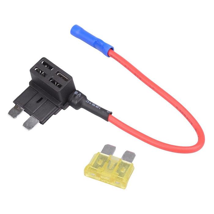 Standard Piggyback Add-A-Circuit Blade Fuse Holder 12VDC 10A