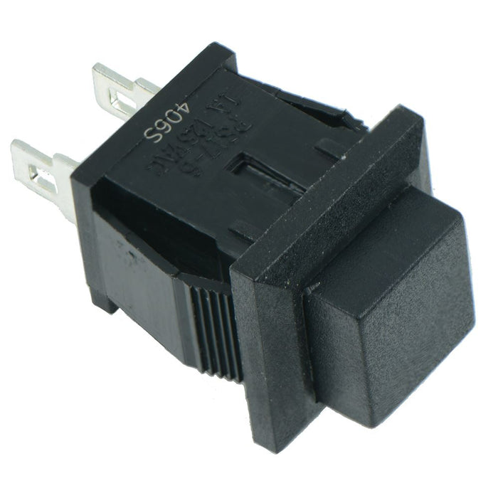 Black Square Momentary Off-(On) Push to Make Switch 1A SPST