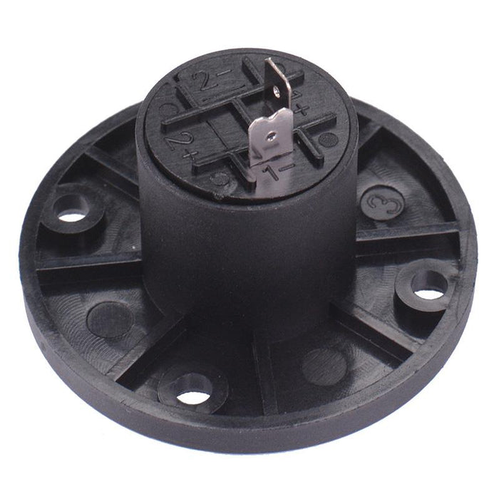 2 Pole Speakon Panel Mount Round Socket Connector