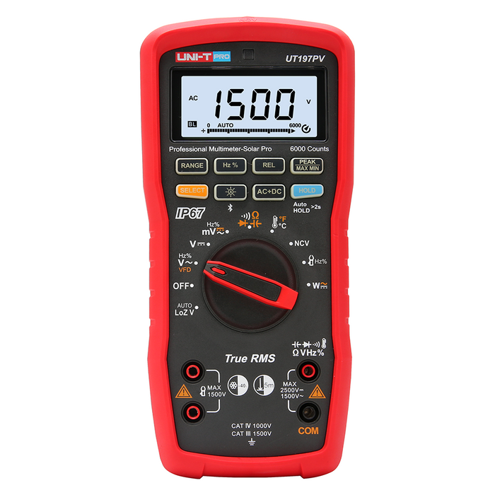 UT197PV Solar PV Professional True RMS Auto Range Digital Multimeter IP67 Uni-T