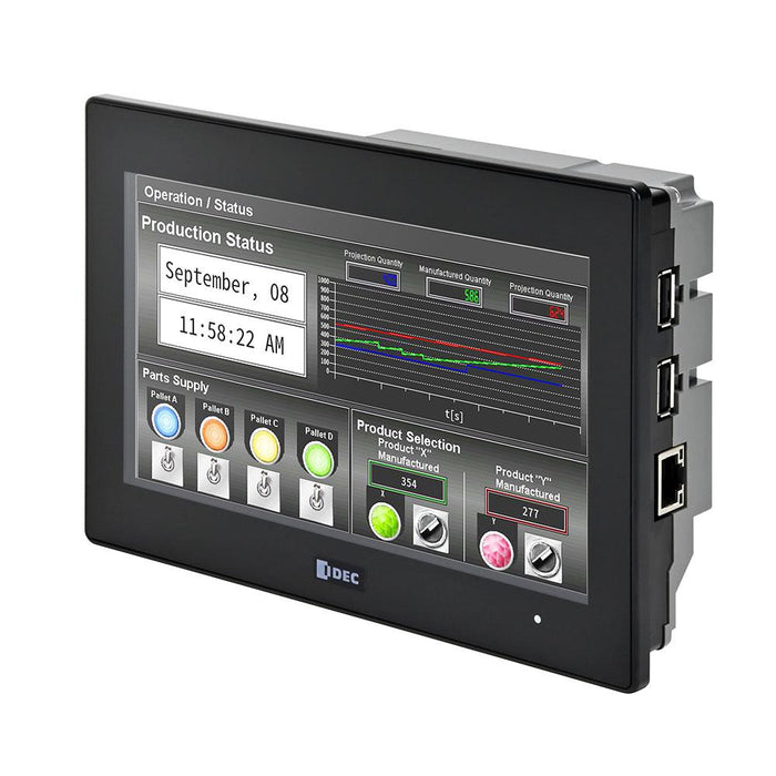 FT2J-7U22SAF-B 7" Touch Screen Display Integrated PLC IDEC