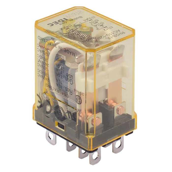 RH2B-ULAC110-120V 110-120VAC Plug In Compact Power Relay Indicator 10A DPDT IDEC