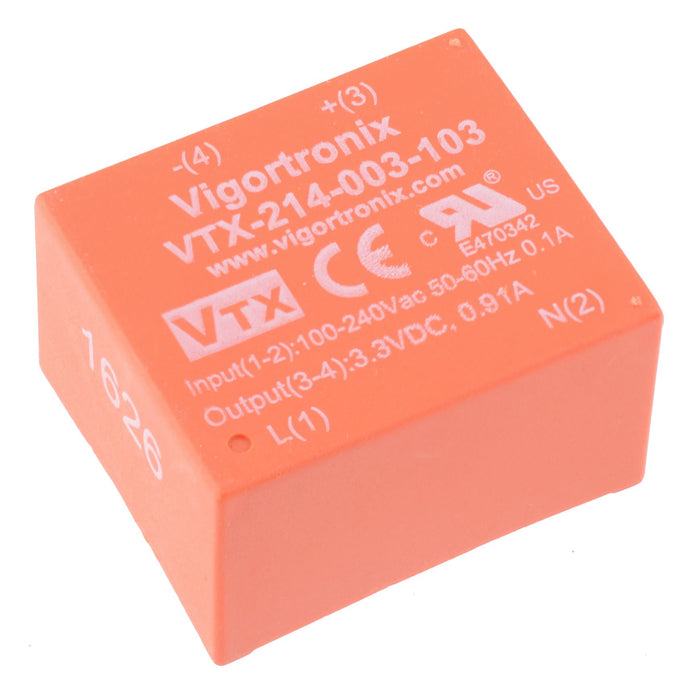 5V AC-DC 3W Single Output Power Supply VTX-214-003-105