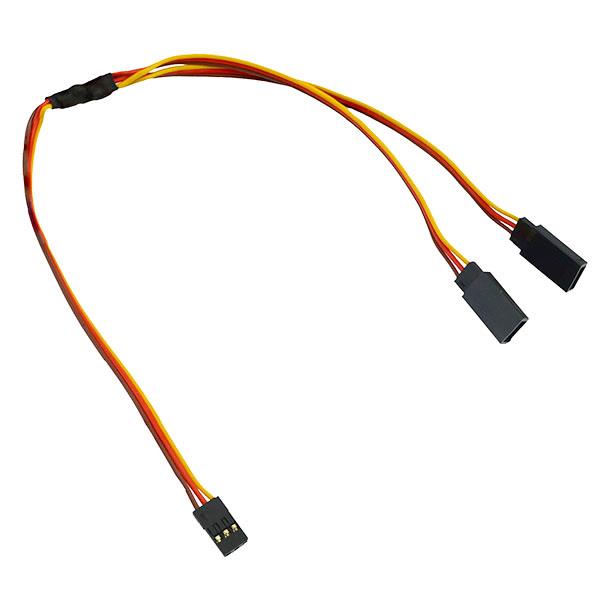 30cm JR Male to Female Y Extension Lead
