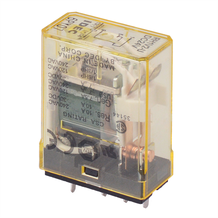 RH1V2-UDC24V 24VDC PCB Compact Power Relay 10A SPDT IDEC