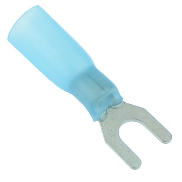 Blue Heat Shrink 4.3mm Fork Terminal