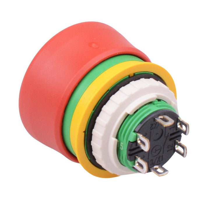 XA1E-BV3SG12R Unibody 16mm Emergency Stop Switch 1NO-2NC IDEC
