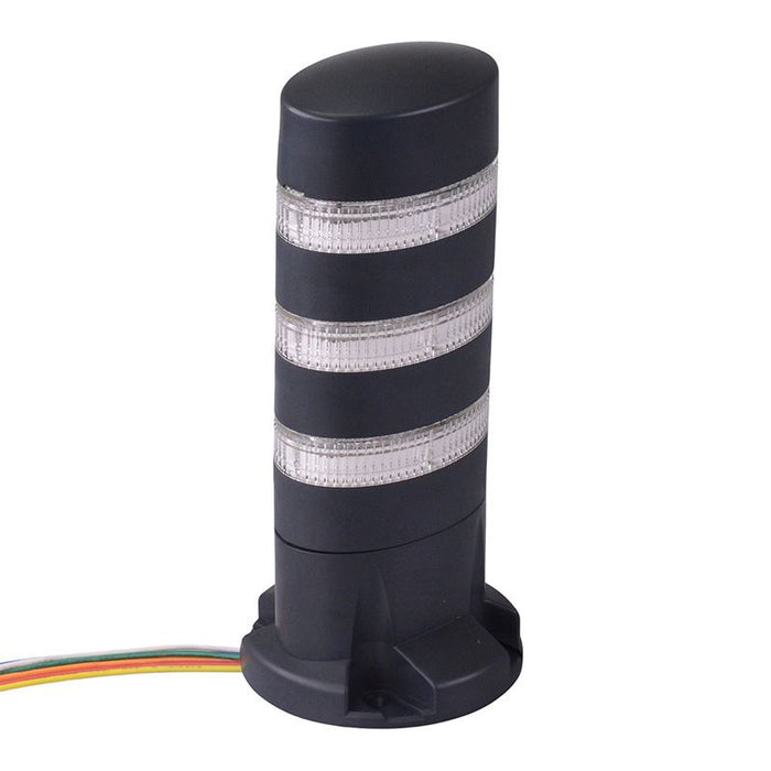 LD6A-3DQB-RGSC Red/Green/Blue Clear Lens Stack Light LED Tower Direct Mount 24VAC/DC IDEC