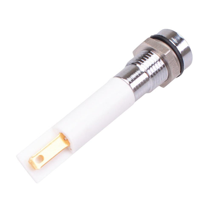Q8R1CXXHO220E Hyper Bright Orange Recessed 8mm 220VAC LED Panel Indicator IP67 APEM