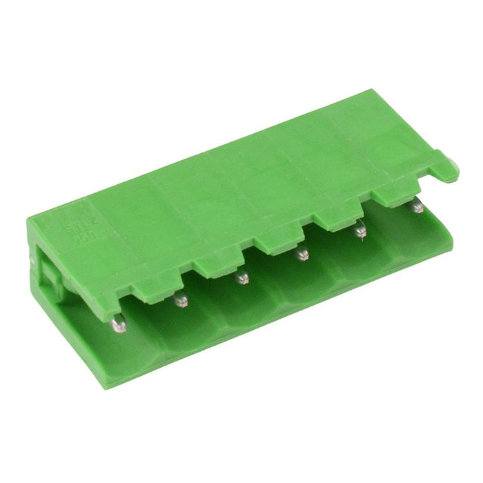 6-Way 5.08mm Vertical PCB Header Open Ends Green 15A 300V