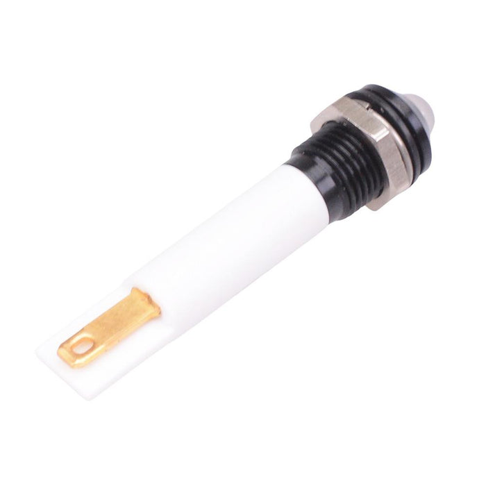 Q8P1BXXW12E White Prominent 8mm 12VDC LED Panel Indicator IP67 APEM