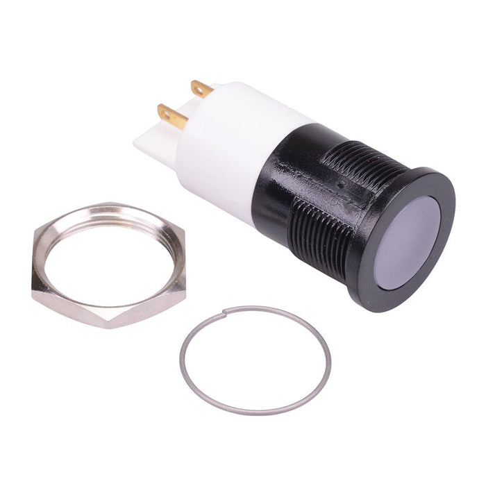 Q22FP1BPZZRYG12  Red / Green / Yellow Flush 22mm 12VDC LED Panel Indicator IP67 APEM