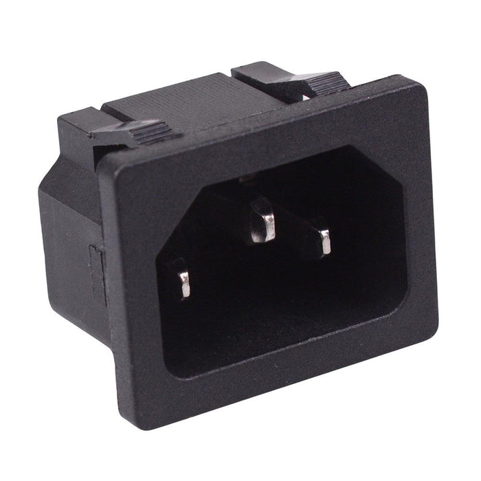 C14 Snap-Fit IEC Chassis Inlet Socket 10A