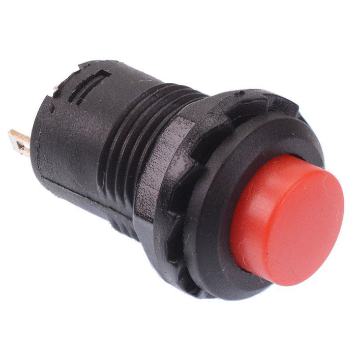 Red 12mm Latching On-Off Switch SPST