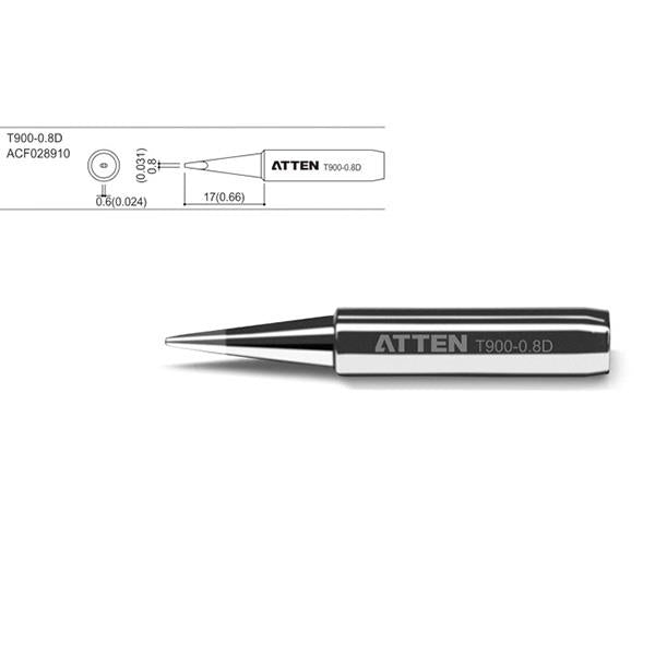 0.8mm Chisel Soldering Iron Tip T900-0.8D ATTEN