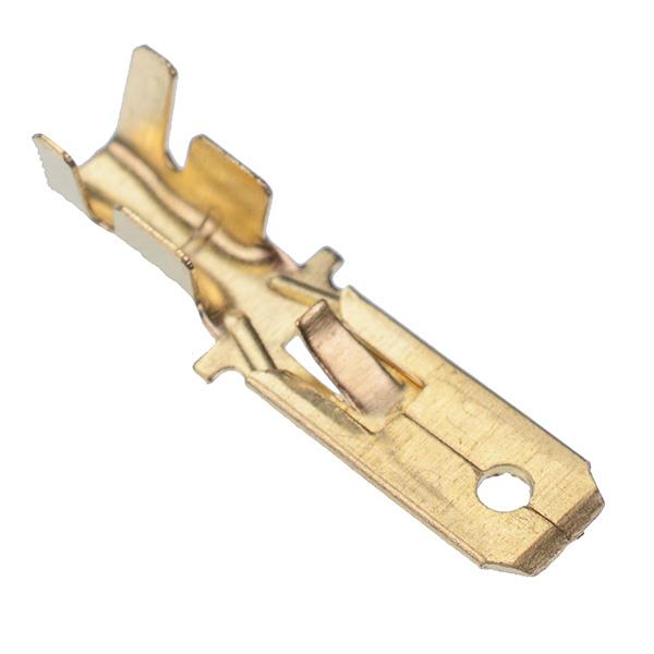 6.3mm Long Male Non Insulated Crimp Connector Terminal 1-1.5mm²