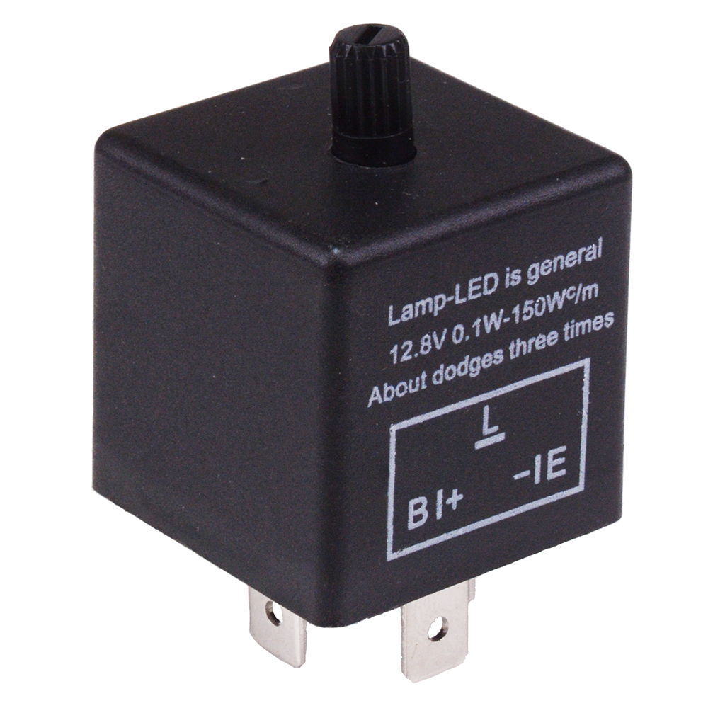 12V LED Flasher Relay 3 Pin Adjustable Frequency — Switch Electronics ...