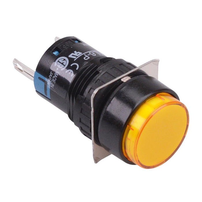 AL6M-P4PYC Yellow 16mm 24V Round Pilot Light IP65 IDEC