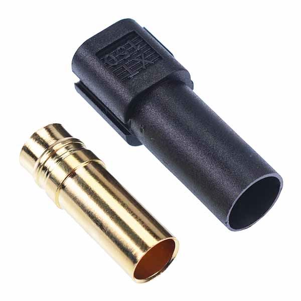 XT150-F Black Female Gold Plated Connector 60A AMASS