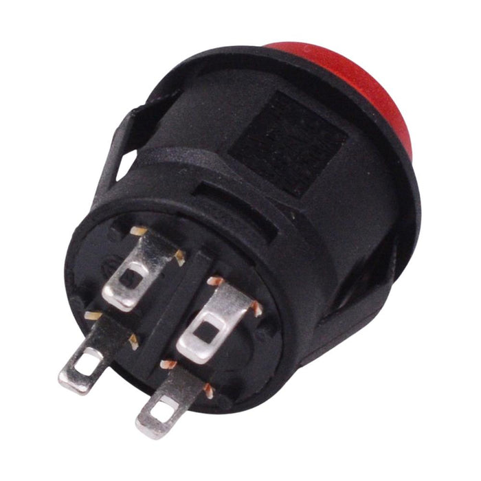 On-Off Latching Red 12V LED 16mm Push Button Switch SPST R13-523BL-05