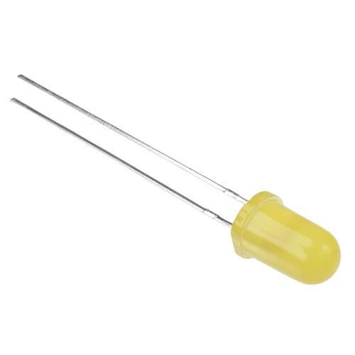 Yellow 5mm Diffused LED 30mcd 60°