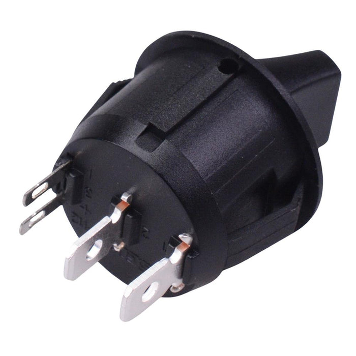 Green LED 12V 20mm Round Rocker Switch SPST 20A R13-112LP-02