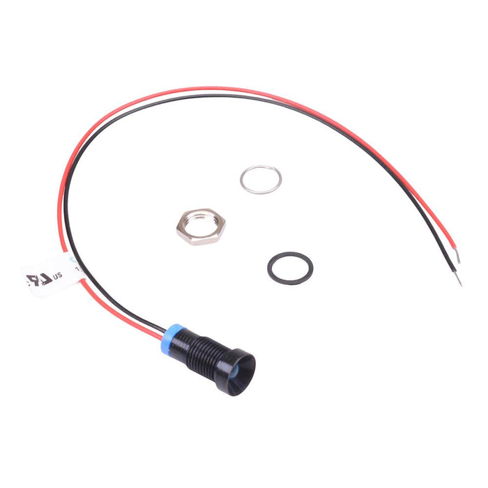 Q8R7BXXB12E Blue Recessed 8mm 12VDC LED Panel Indicator IP67 APEM