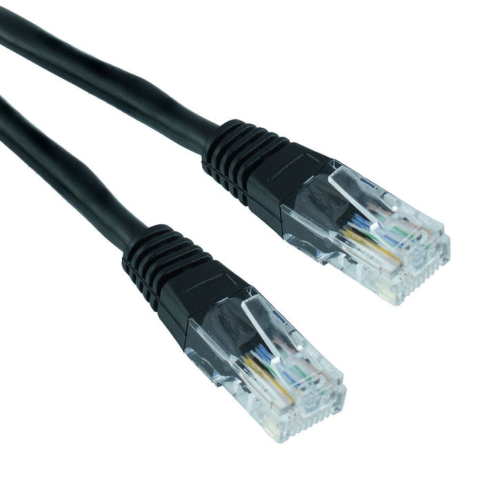 Black 1.5m RJ45 Ethernet Network Cable Lead