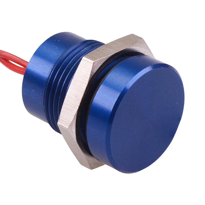 PBAR1AF1000 APEM Blue Momentary NO 16mm Piezo Switch Prewired IP68