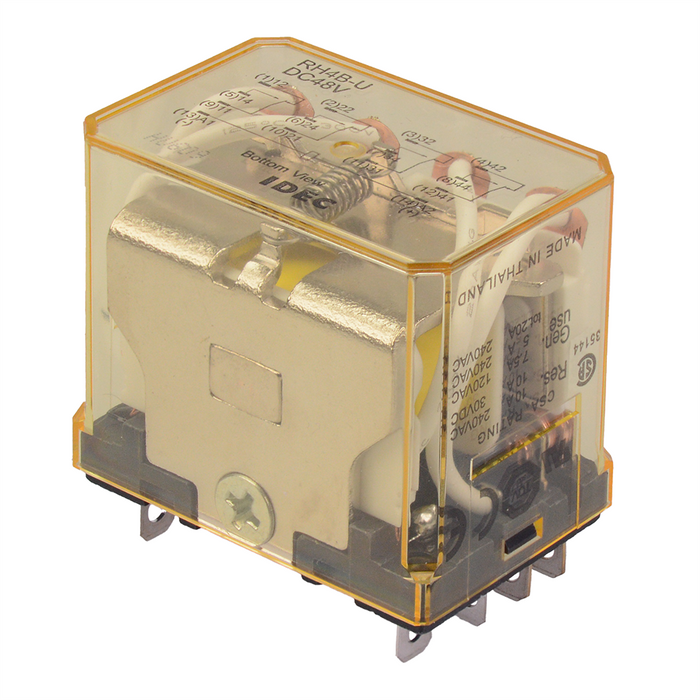 RH4B-UDC48V 48VDC Plug In Compact Power Relay 10A 4PDT IDEC