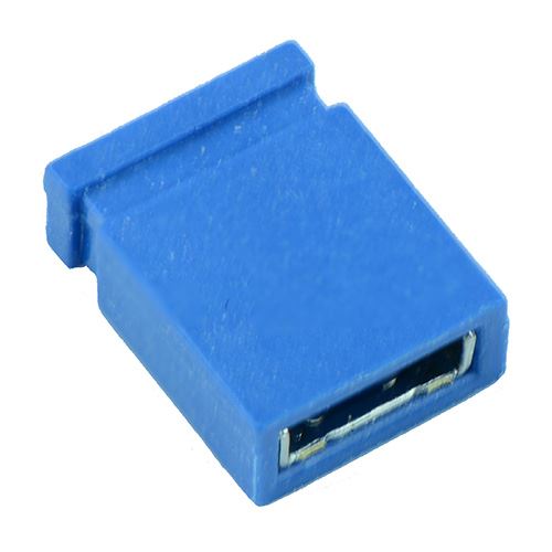 Closed Blue 2.54mm Mini Jumper Link