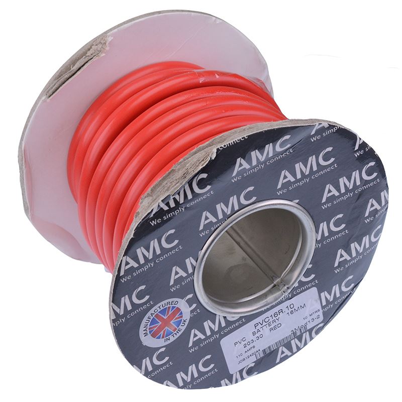 16mm² Flexible Battery Cable 110A 10M
