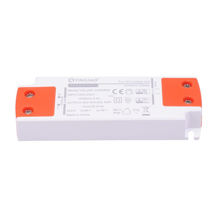 0.83A 24VDC Constant Voltage Super Thin LED Driver Power Supply 20W