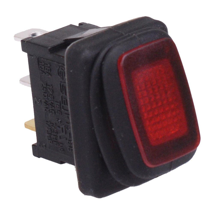 Rectangular Rocker Switch A320 Red 230V illuminated Waterproof On-Off Rectangle Rocker Switch SPST 10 ...