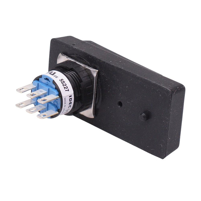 HE3B-M2PB Black Double 3-Position 16mm Rectangle Enabling Switch IDEC