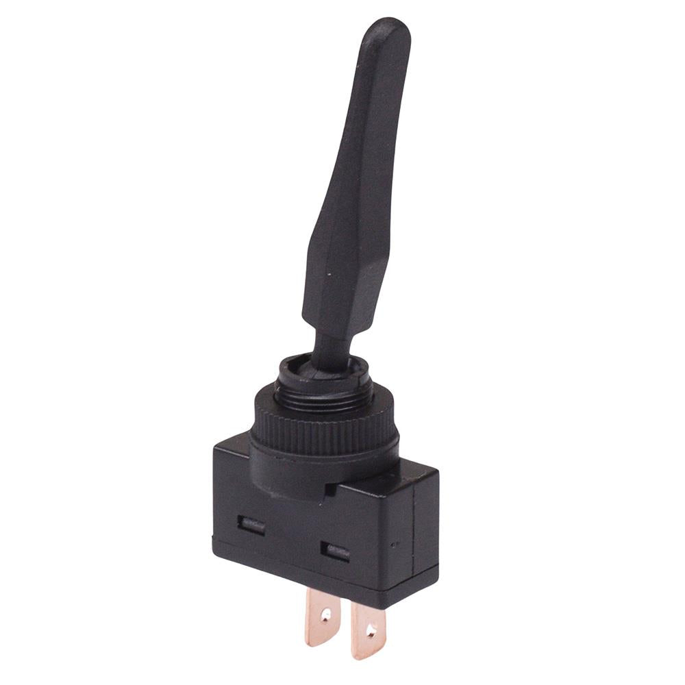 Long Paddle On-Off Black Toggle Switch SPST 20A — Switch Electronics ...