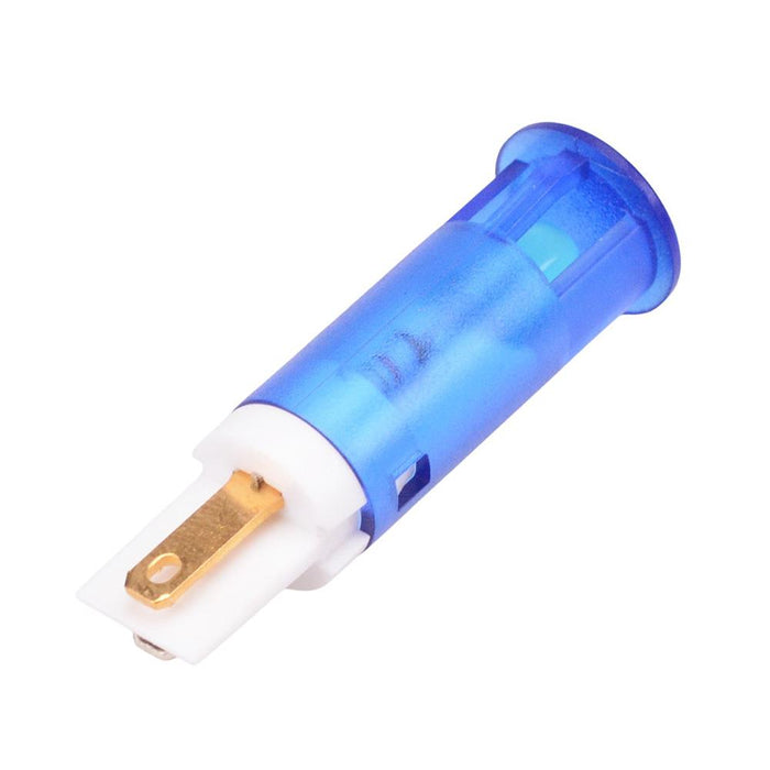 QS101XXHB110 Hyper Bright Blue 10mm 110VAC Snap-In Panel Indicator APEM