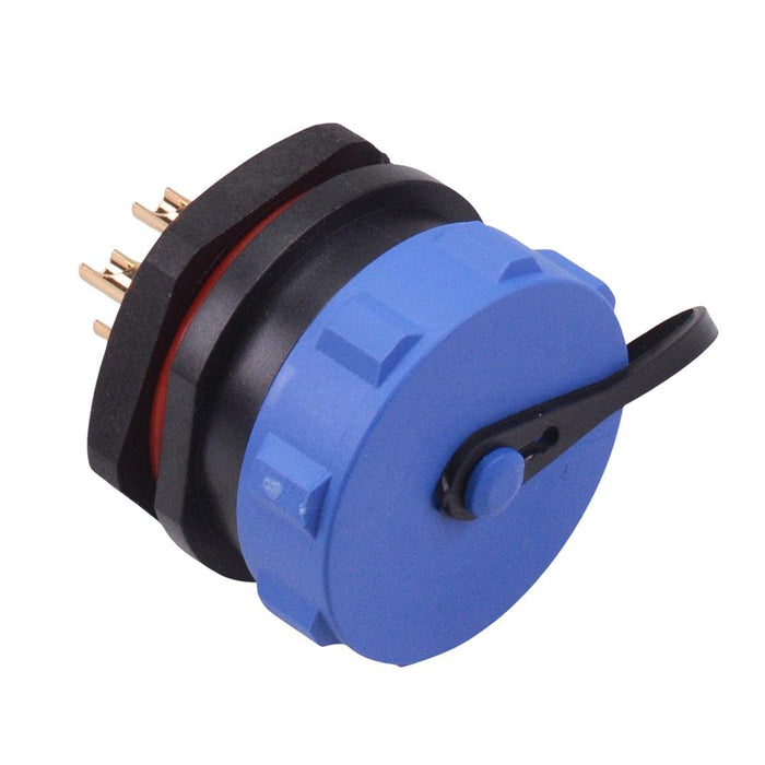 5 Pin Waterproof W21 Male Socket Panel Mount Connector IP68