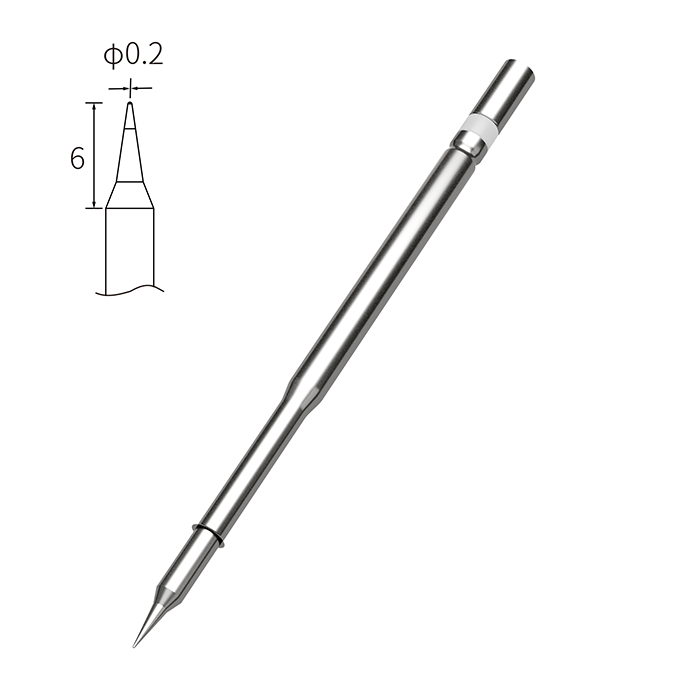 T210-0.2I 0.2mm Conical Soldering Iron Tip ATTEN