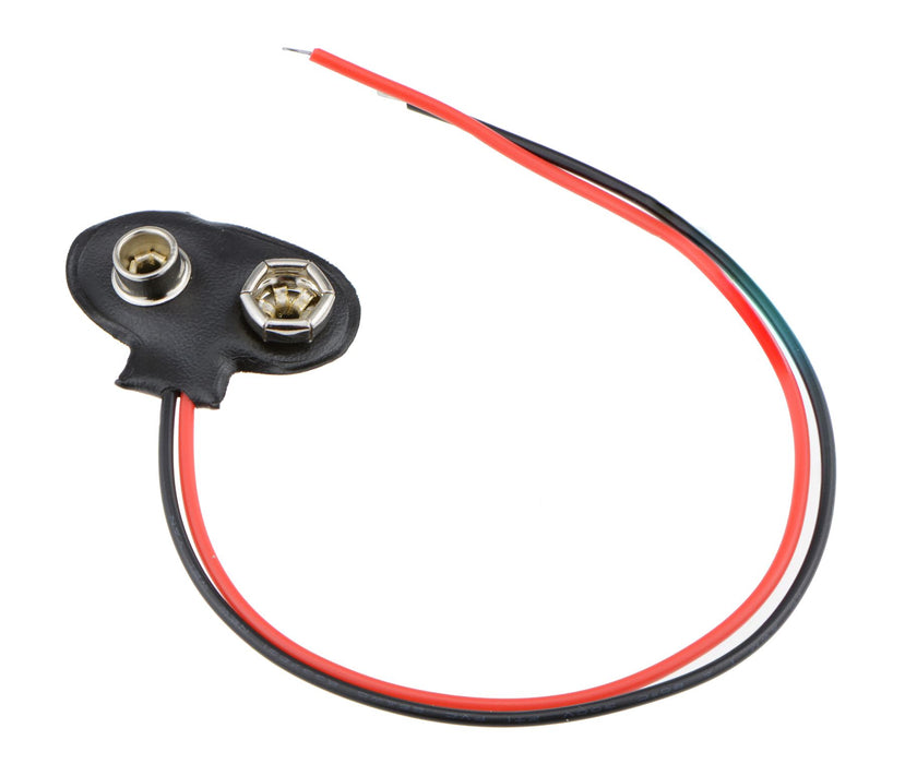Vinyl PP3 9V Battery Clip 150mm Side Entry